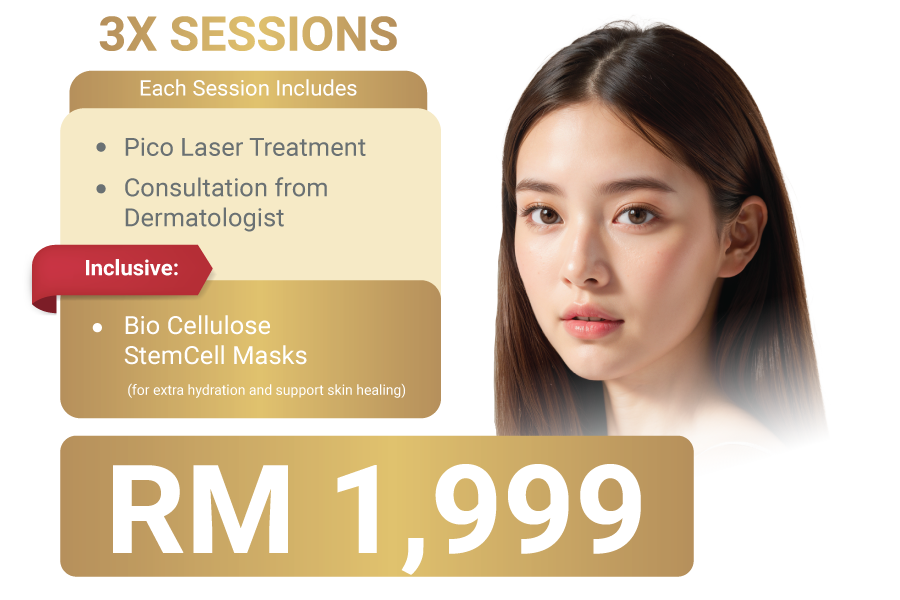 Pico Laser Package – 3 Sessions for RM1,999 Promo